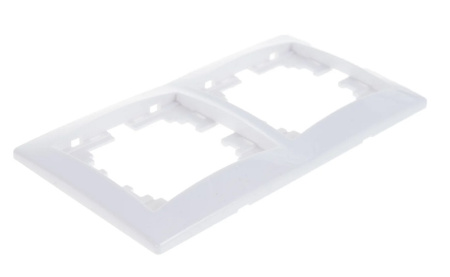 МИРА Рамка 2-ая горизонтальня белая 