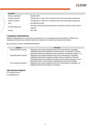 F-IC-1446CM(2.8mm) (Аналог DS-I452L(B)(2.8mm)) 4Мп уличная купольная IP-камера с гибридной Smart-подсветкой до 30м и технологией BrightVu iFlow