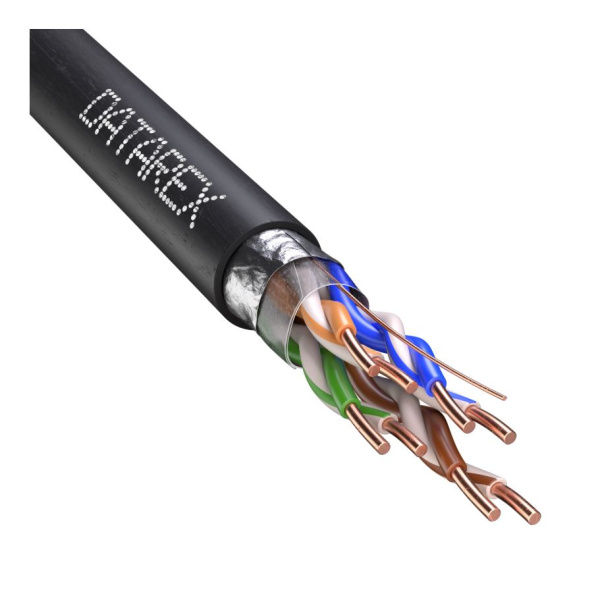 DR-140103 кабель витая пара категории 5е, черный, внешняя катушка 305 м Datarex