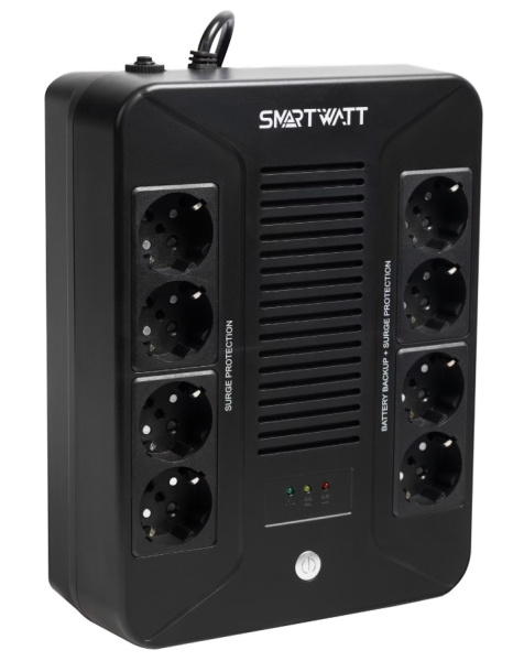 UPS SAFE PRO 1000 ИБП линейно-интерактивный, мощность 1000/600 ВА/Вт, напольный SMARTWATT