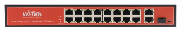 WI-PS518G порты 16 PoE FE + 1 Combo GE + 1 SFP сетевой коммутатор Wi-Tek