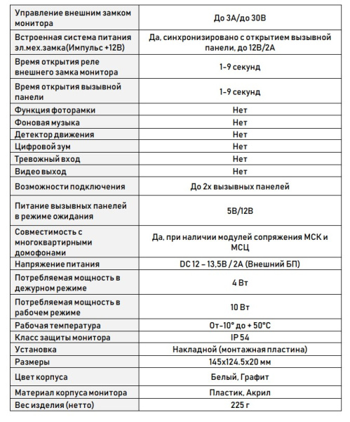 Life DM-14B (g) видеодомофон Optimus 