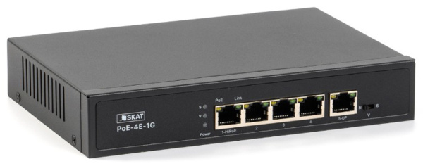 SKAT PoE-4E-1G неуправляемый коммутатор