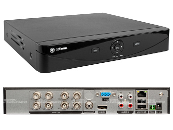 AHDR-4008_V.1 цифровой гибридный видеорегистратор 8-канальный Optimus