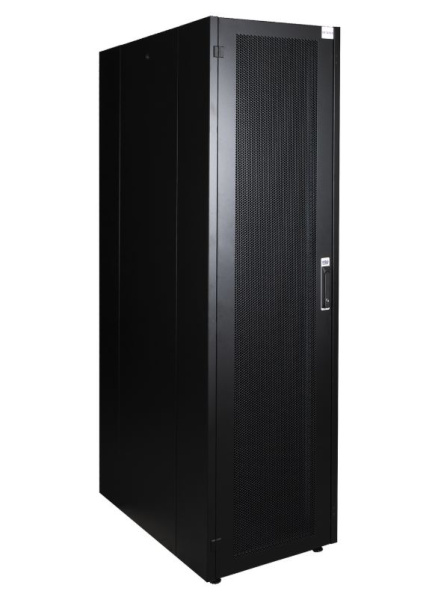 DR-721531 шкаф напольный, телекоммуникационный 19" передняя дверь перфорация, задняя стенка перфорированная, черный Datarex