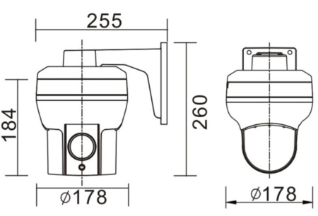 B56-30R уличная поворотная всепогодная IP-камера видеонаблюдения Beward