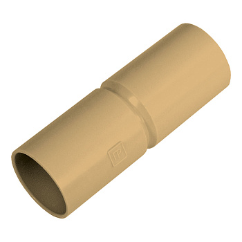 PR13.0260 патрубок-муфта с ограничителем сосна d20 мм (70шт/840шт уп/кор) Промрукав