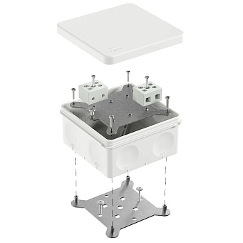 60-0300-9003-FR10.0-4 коробка огнестойкая для о/п двухкомпонентная 60-0300-FR10.0-4 Е15-Е120 RAL9003 100х100х50 (14 шт/уп) Промрукав