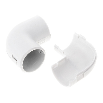 PR.07532б соединитель угловой разборный белый d32 мм (30шт/300шт уп/кор) Промрукав