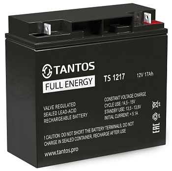 TS 1217 аккумулятор Tantos (12В/17Ач)