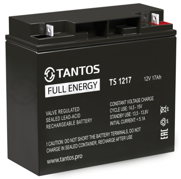 TS 1217 аккумулятор Tantos (12В/17Ач)