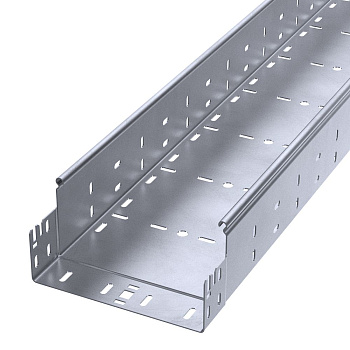 PR16.13538 лоток перфорированный Профи INOX (AISI 316) 200х100х3000 (1,2 мм) (6 м/уп) Промрукав